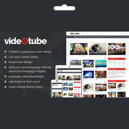 VideoTube Premium WordPress Video Teması